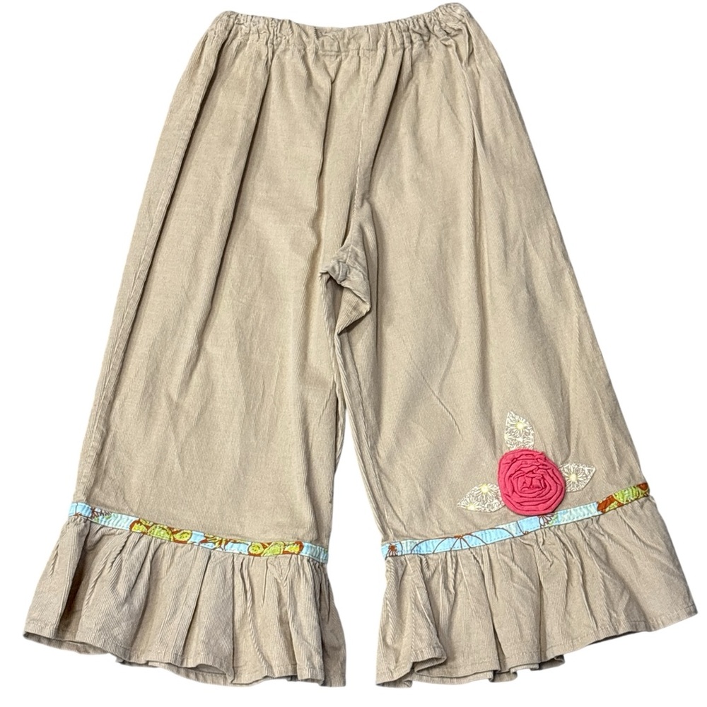Moxie Mabel 2T Girls 2-Piece Floral Tunic & Corduroy Ruffle Pants Set - 2t - Picture 3 of 5
